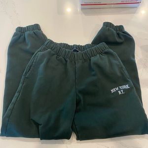 Green Brandy Melville sweatpants